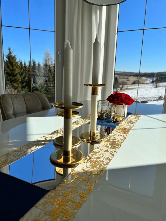 Luxus Ferienhaus Erzgebirge In Alleinlage Altenberg  Exteriör bild