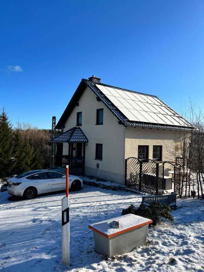 Luxus Ferienhaus Erzgebirge In Alleinlage Altenberg  Exteriör bild